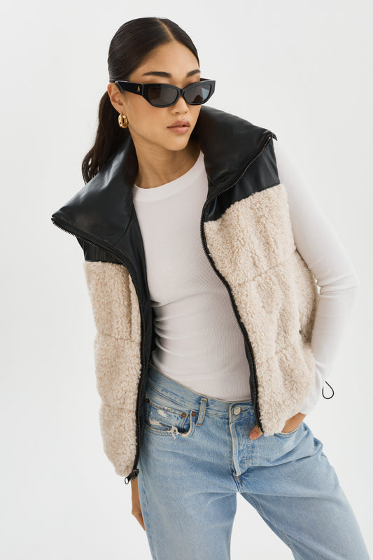 MARINA | Faux Leather Vest