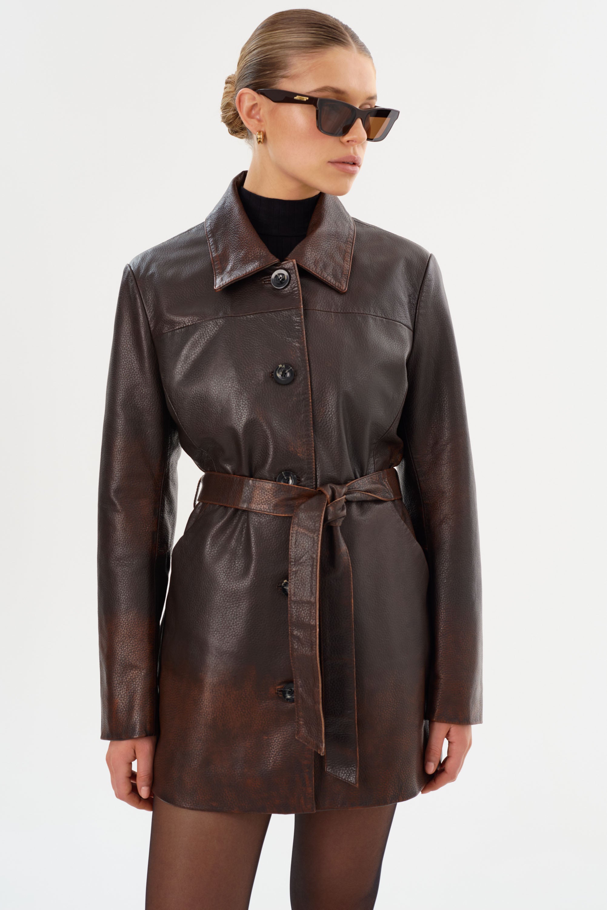 MARLOWE | Trench en cuir