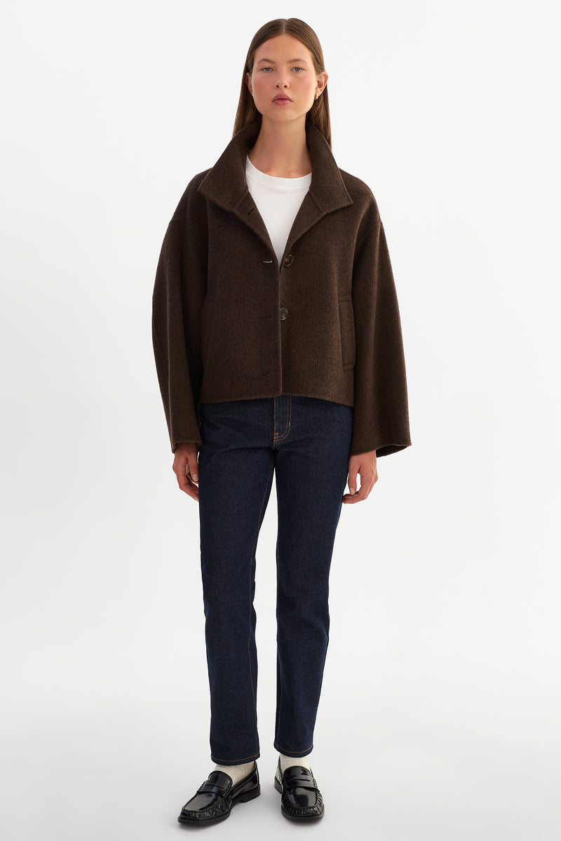 Cropped Wool Jacket