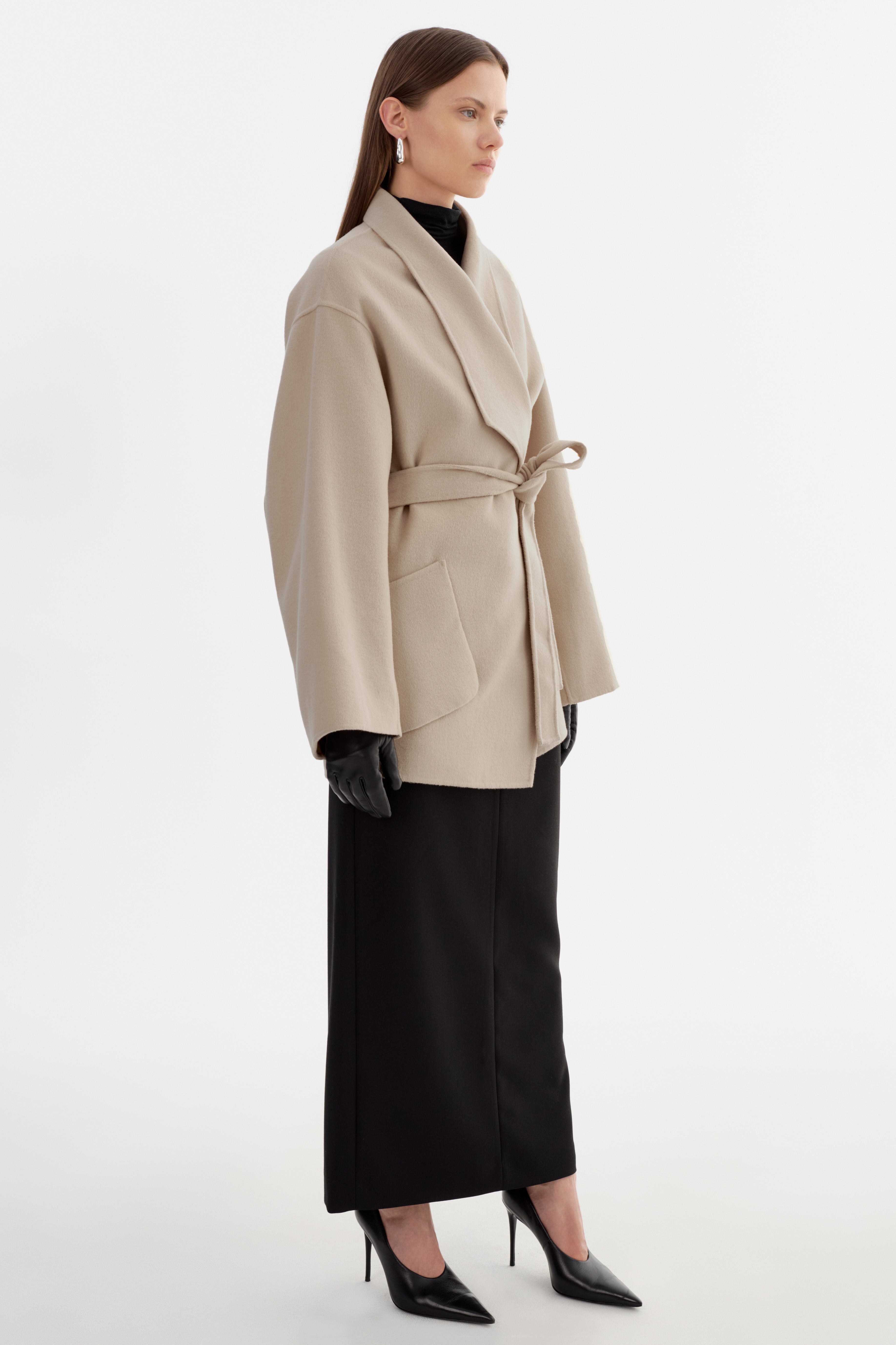 MEKIA | Manteau en laine double face