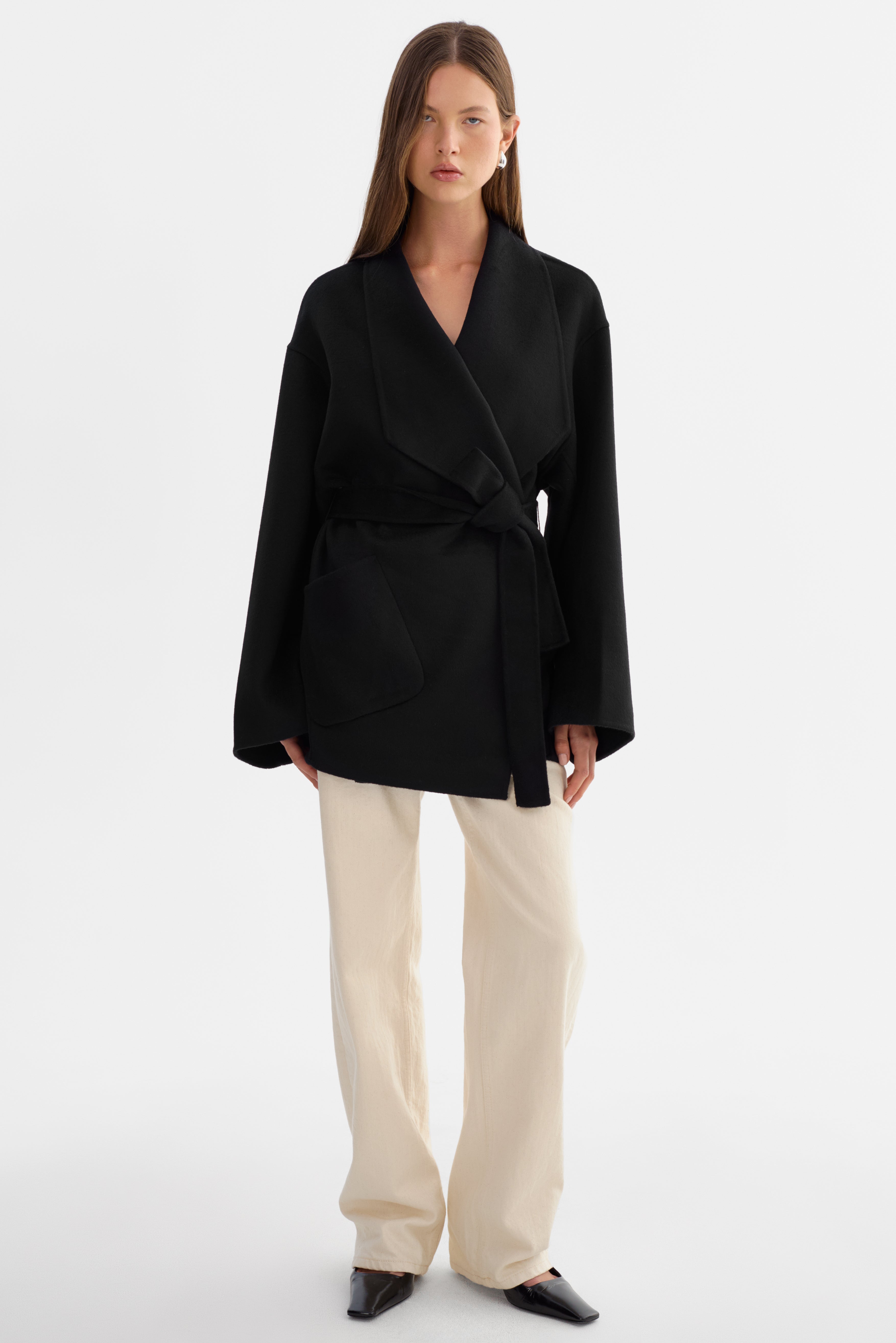MEKIA | Manteau en laine double face