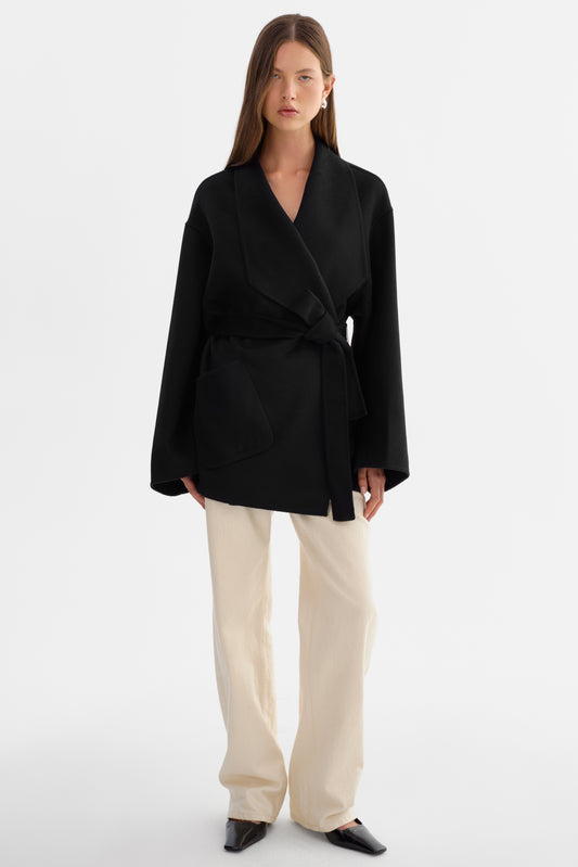 MEKIA | Manteau en laine double face