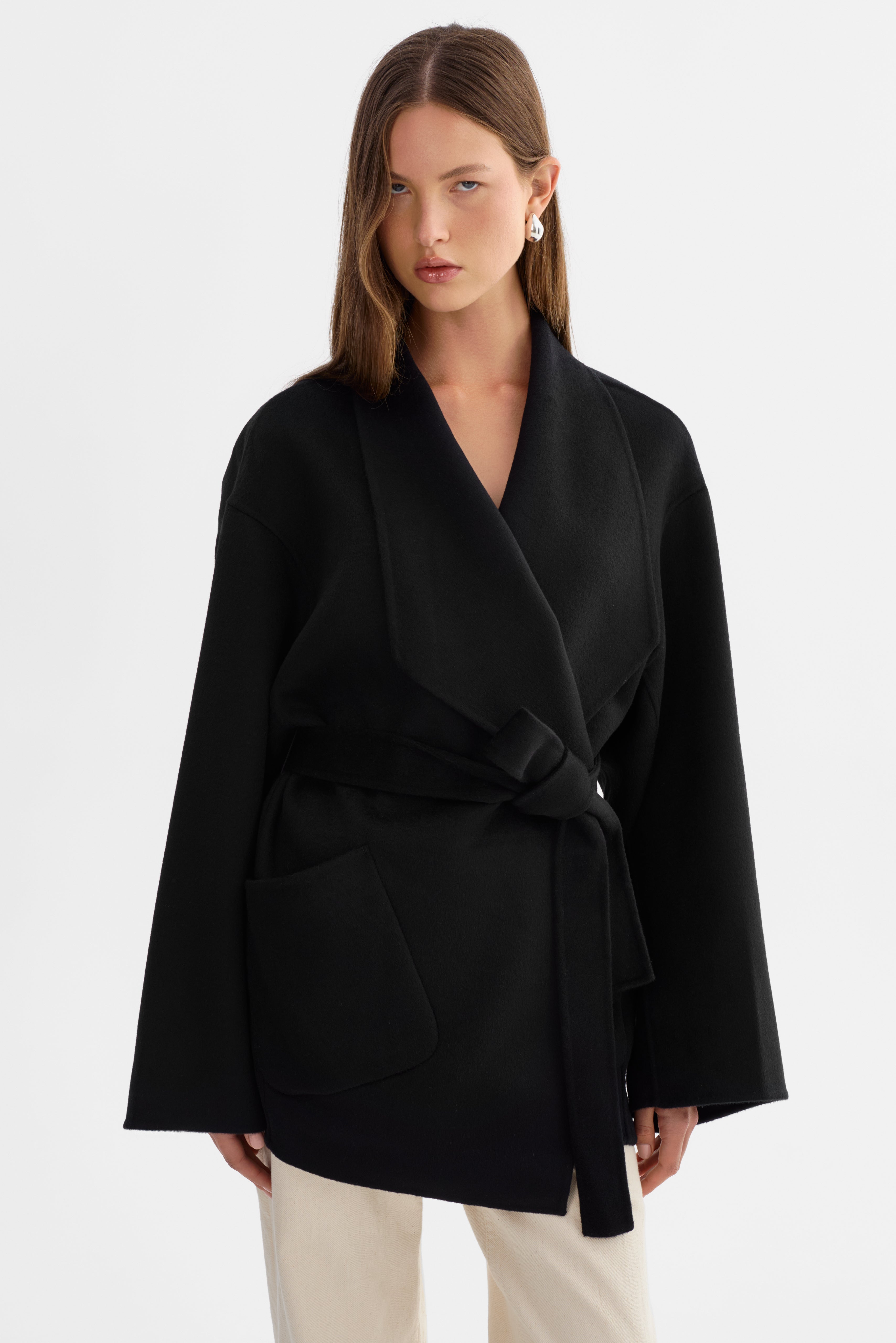MEKIA | Manteau en laine double face