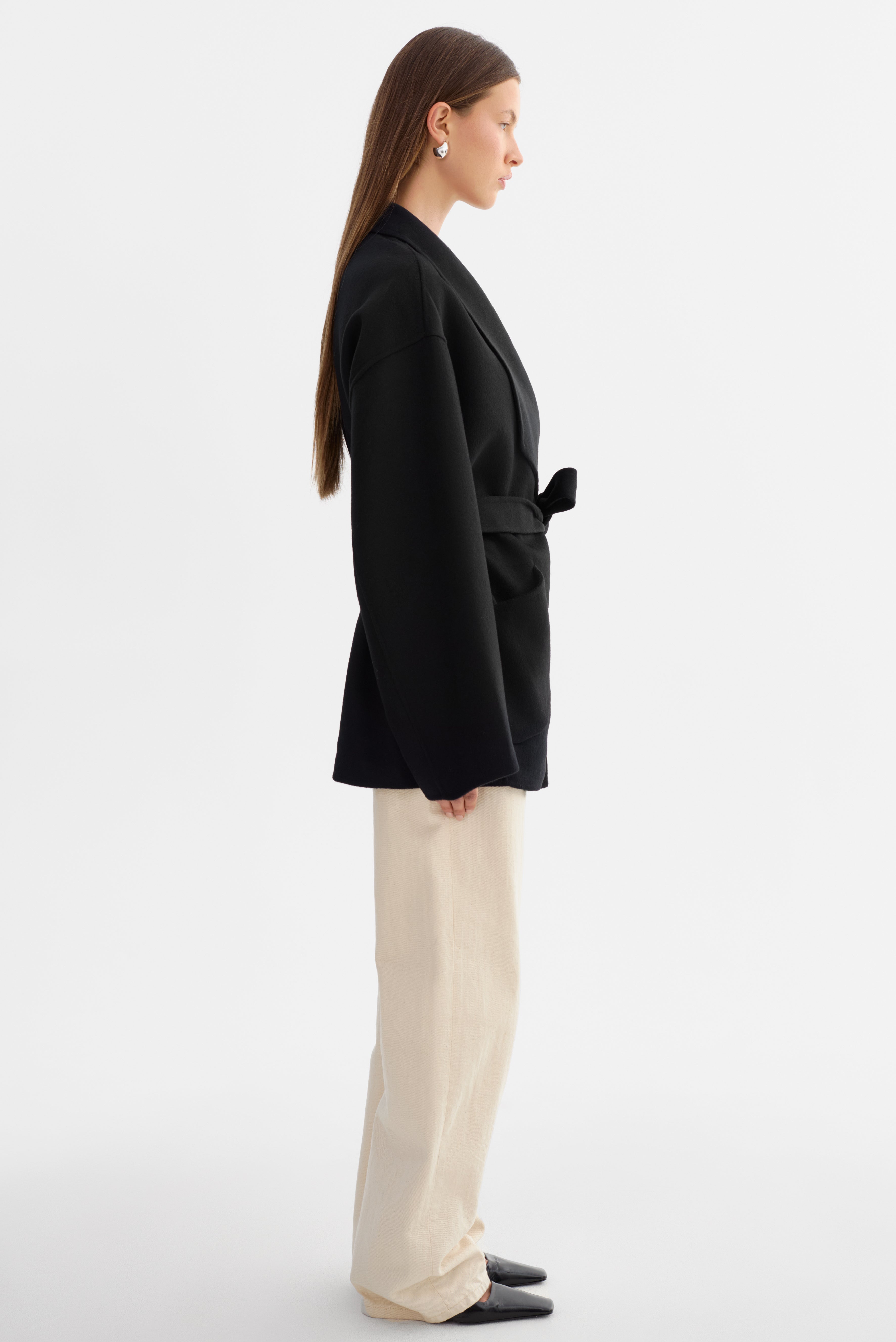 MEKIA | Manteau en laine double face