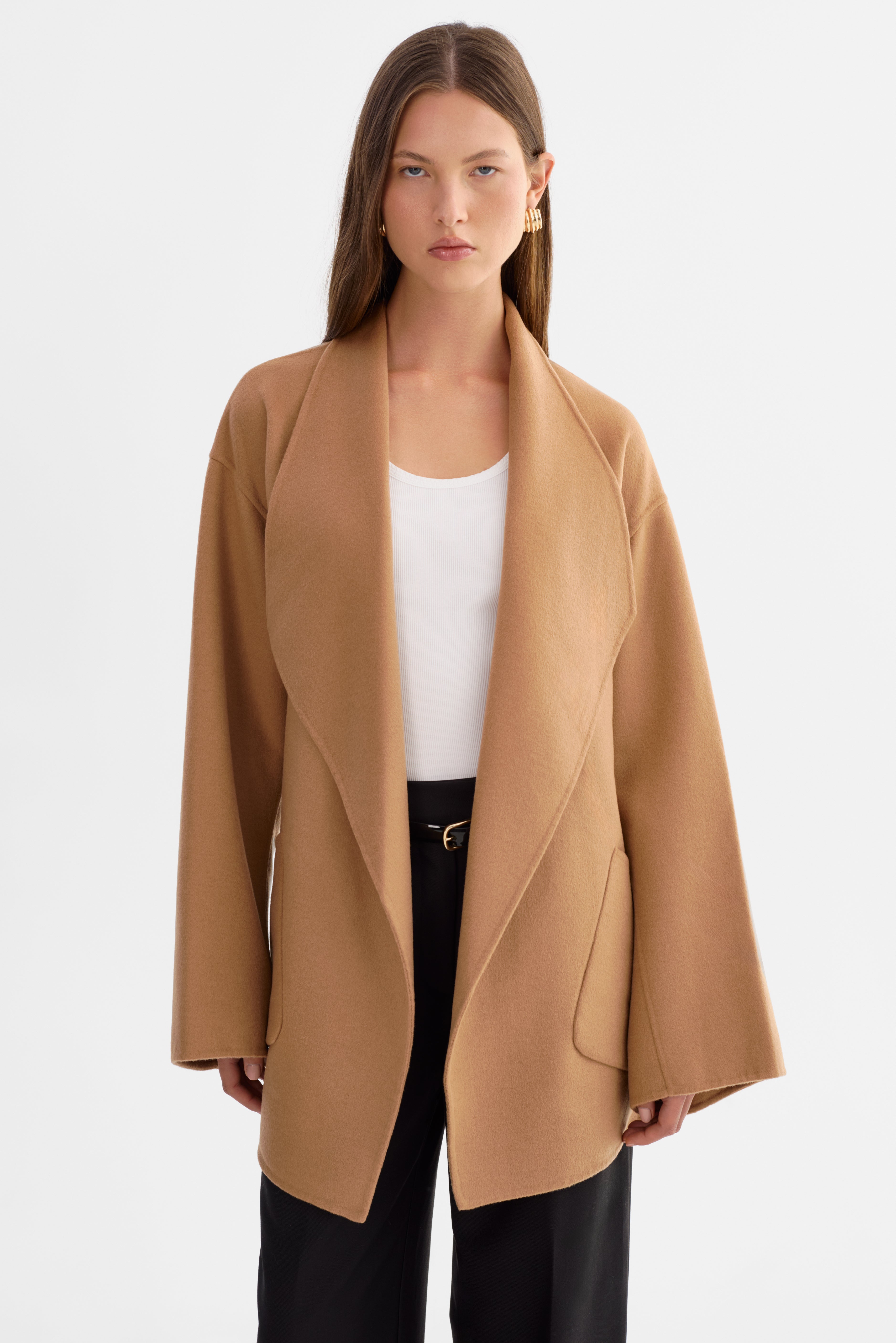 MEKIA | Manteau en Laine Double Face