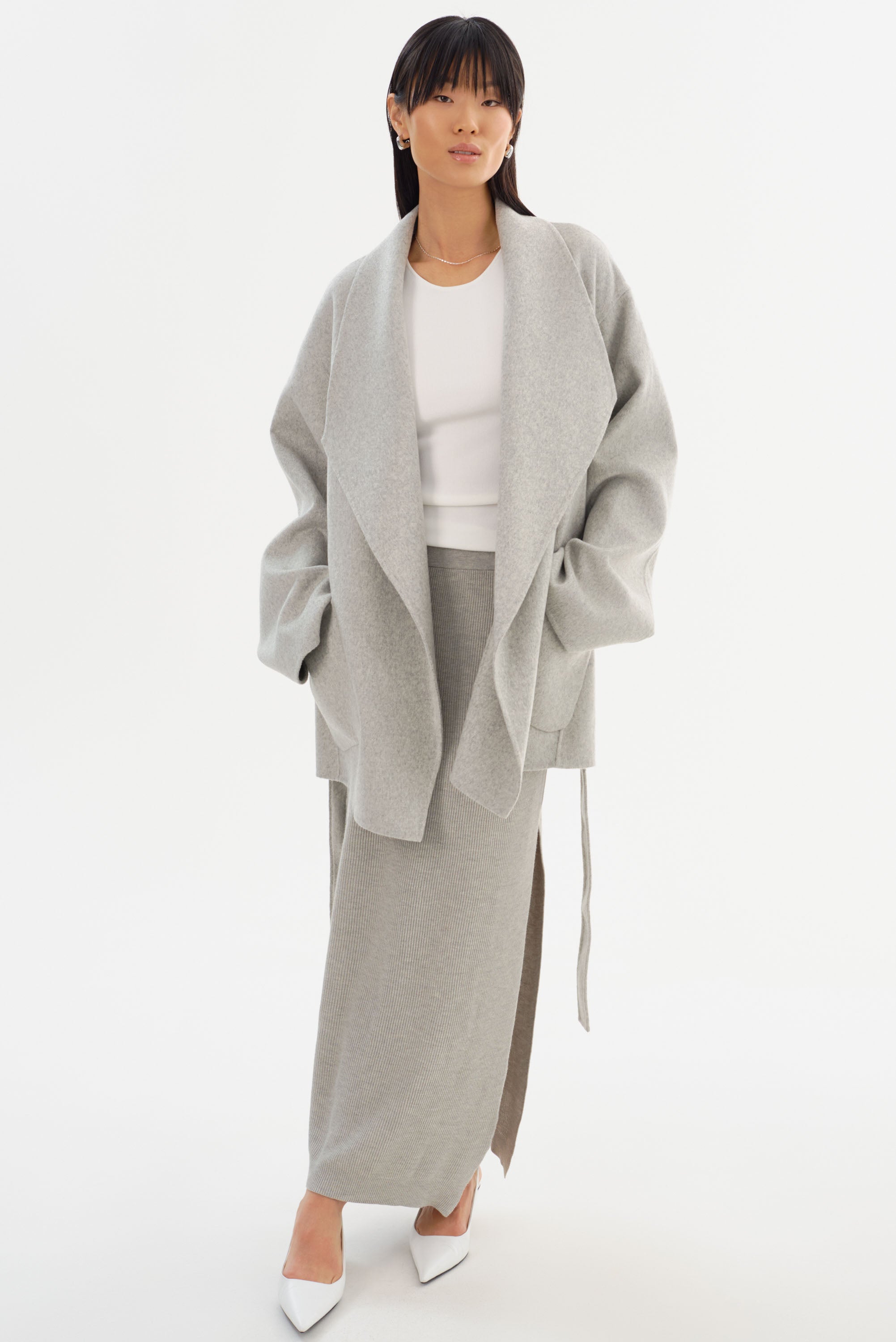 MEKIA | Manteau en laine double face