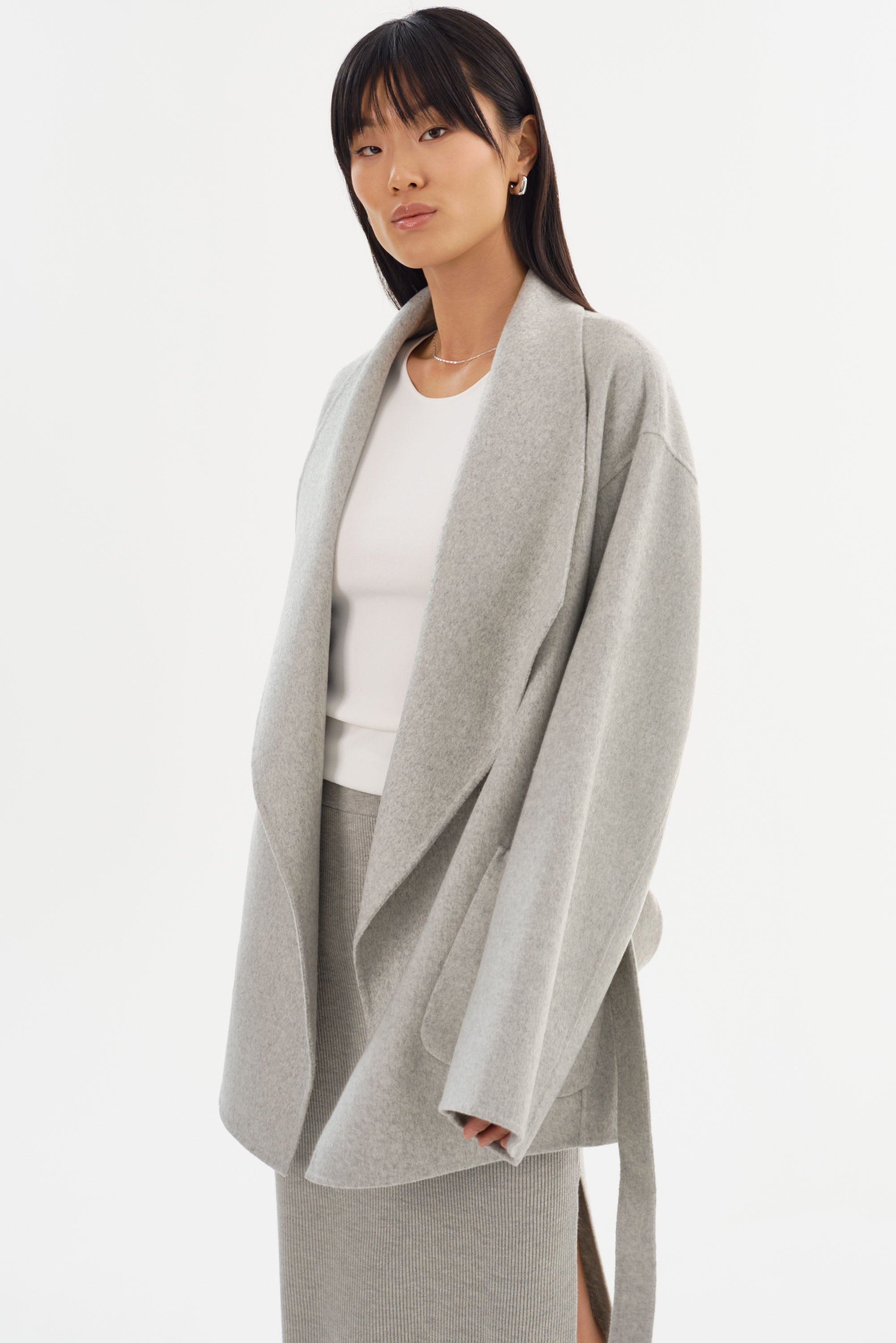 MEKIA | Manteau en laine double face