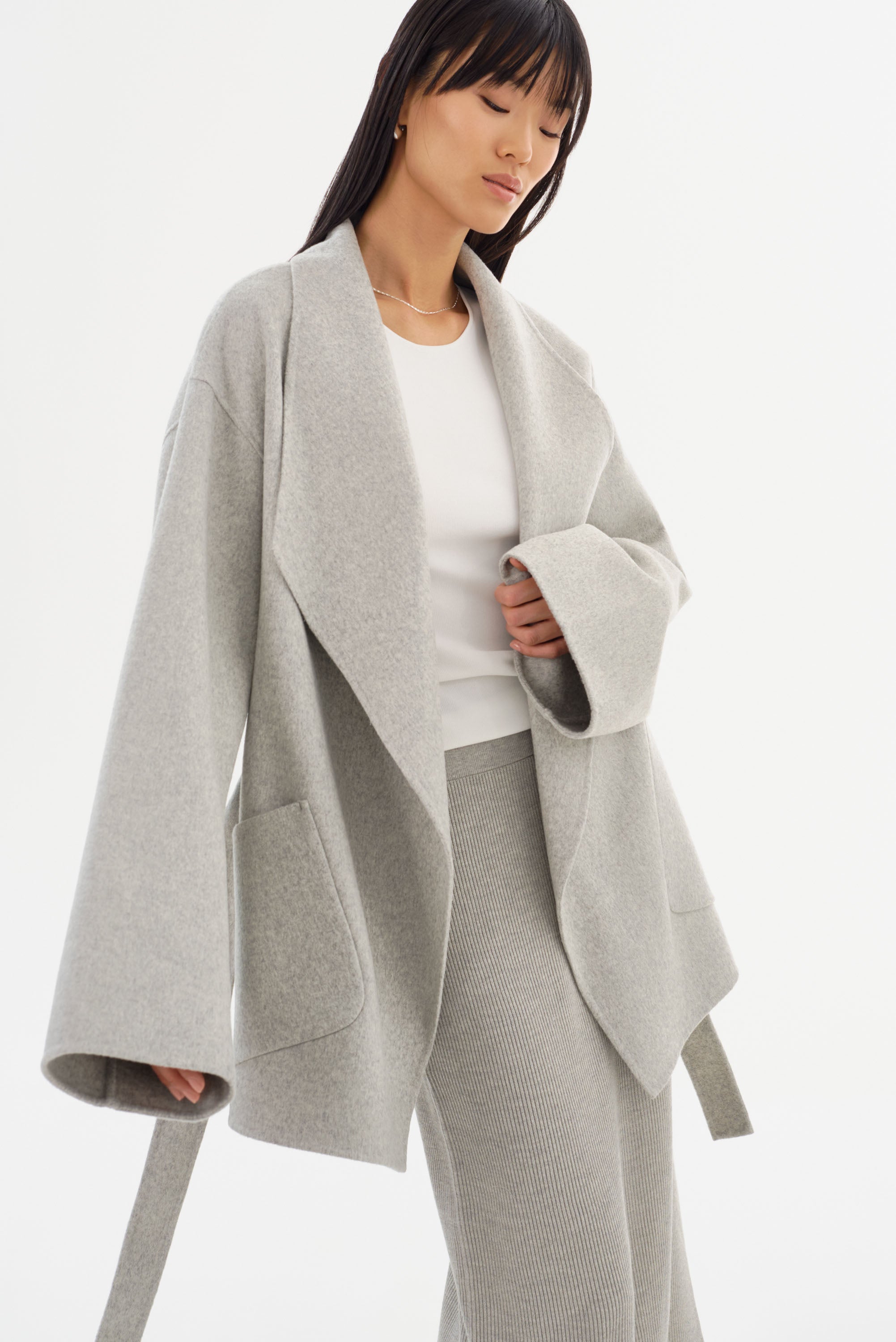 MEKIA | Manteau en laine double face