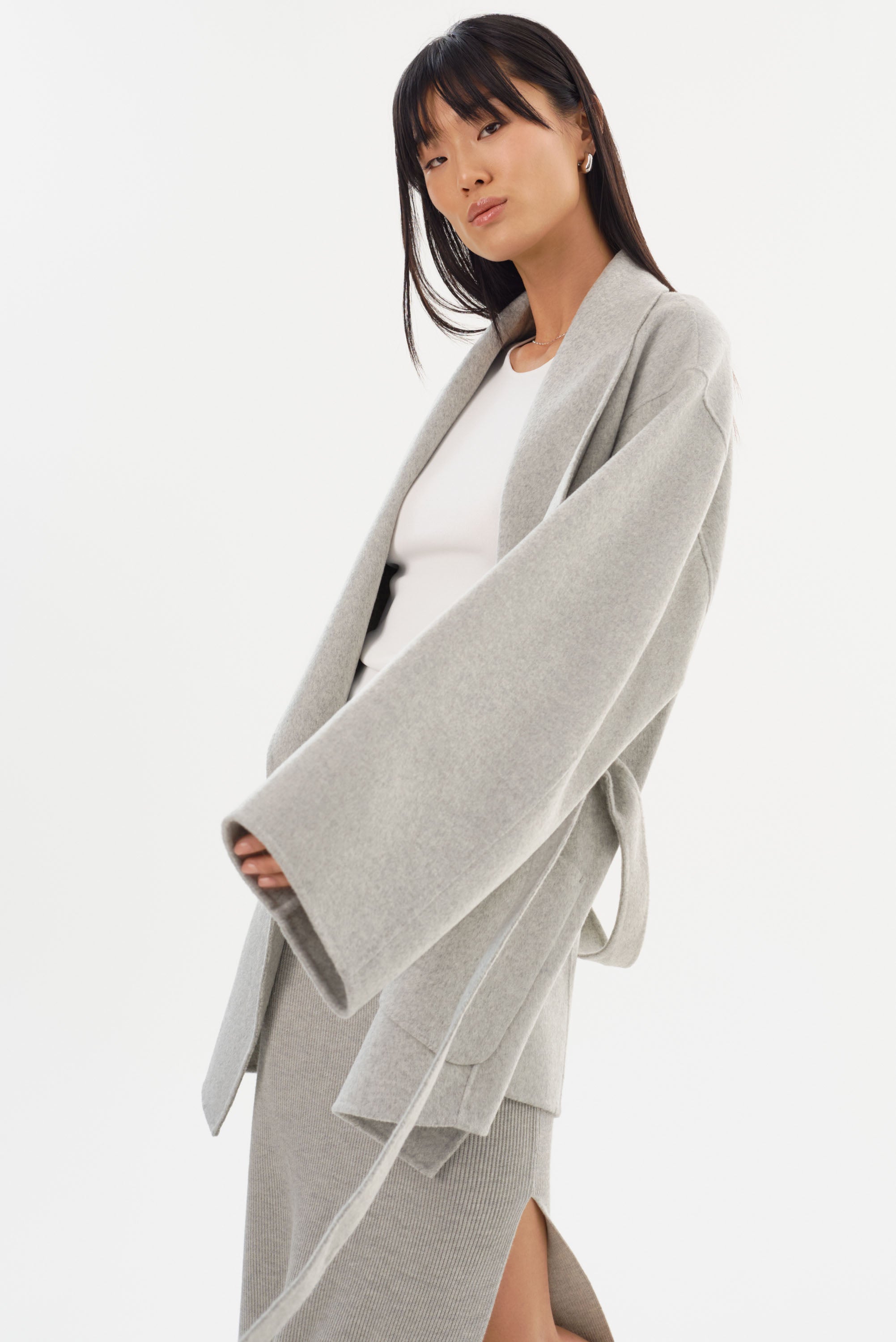 MEKIA | Manteau en laine double face
