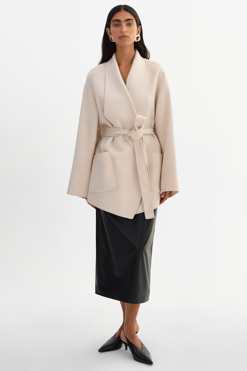 Mekia Double Face Wool Coat