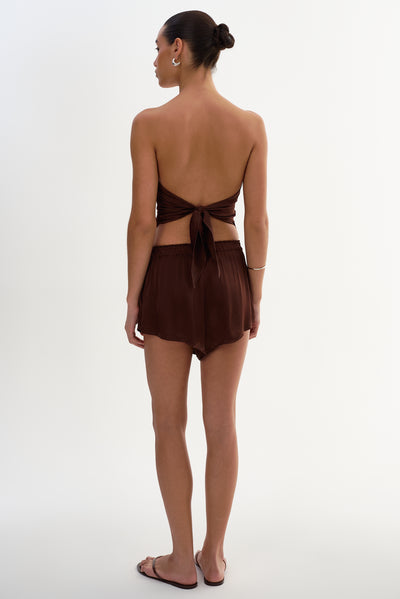 MELINA | Satin Micro Shorts