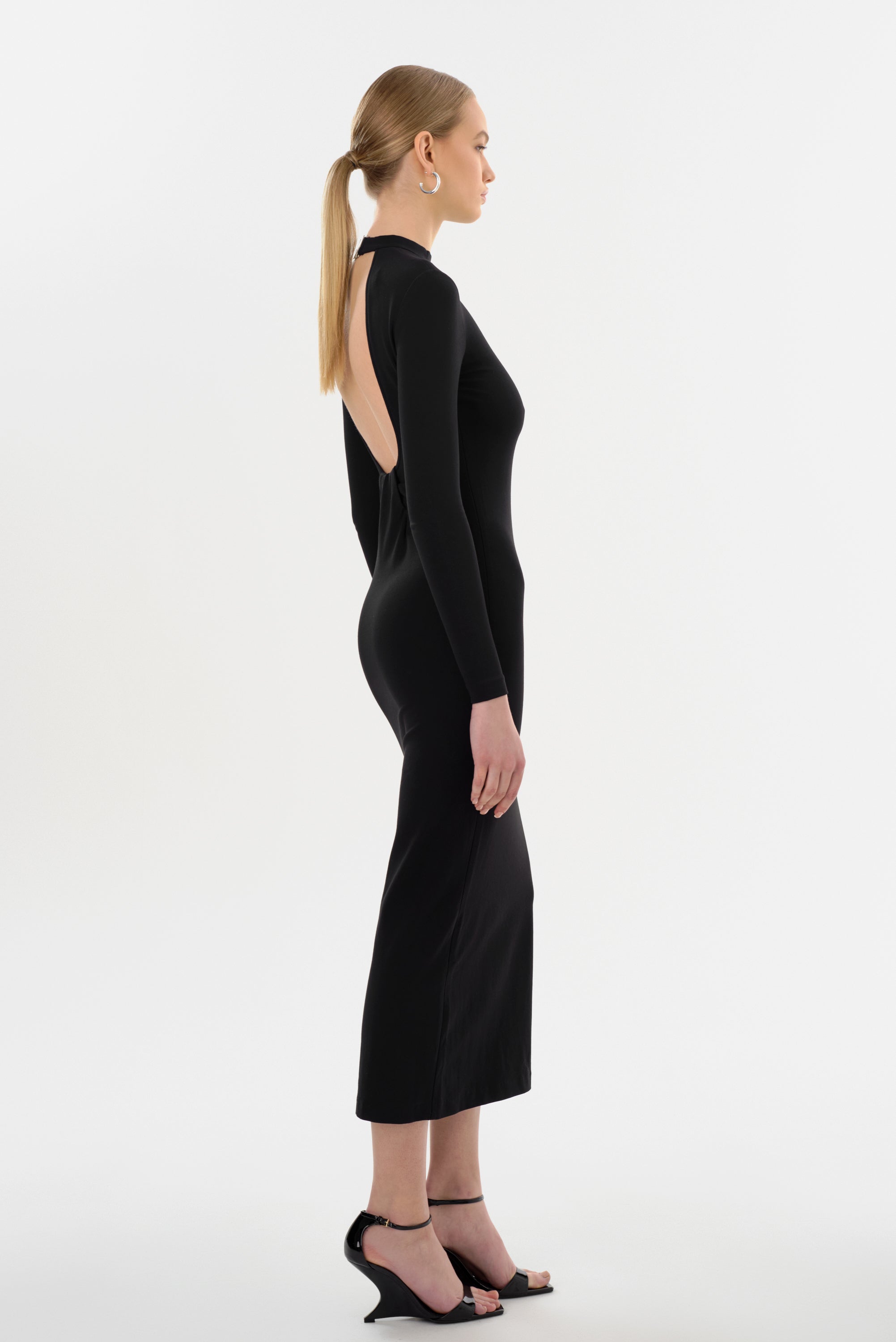 Lamarque Mirella | Knit Maxi Dress - Black - Small Lamarque Mirella | Knit Maxi Dress - Black - Small
