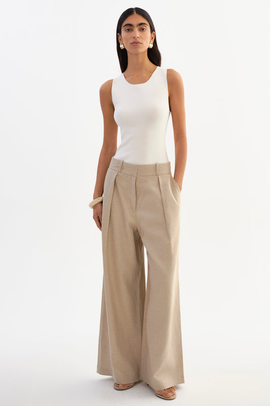 MIRIAM| Linen Wide Leg Pant