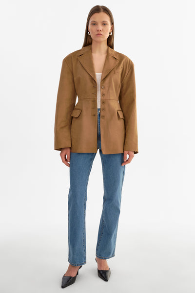 MOLLY | Faux Suede Blazer