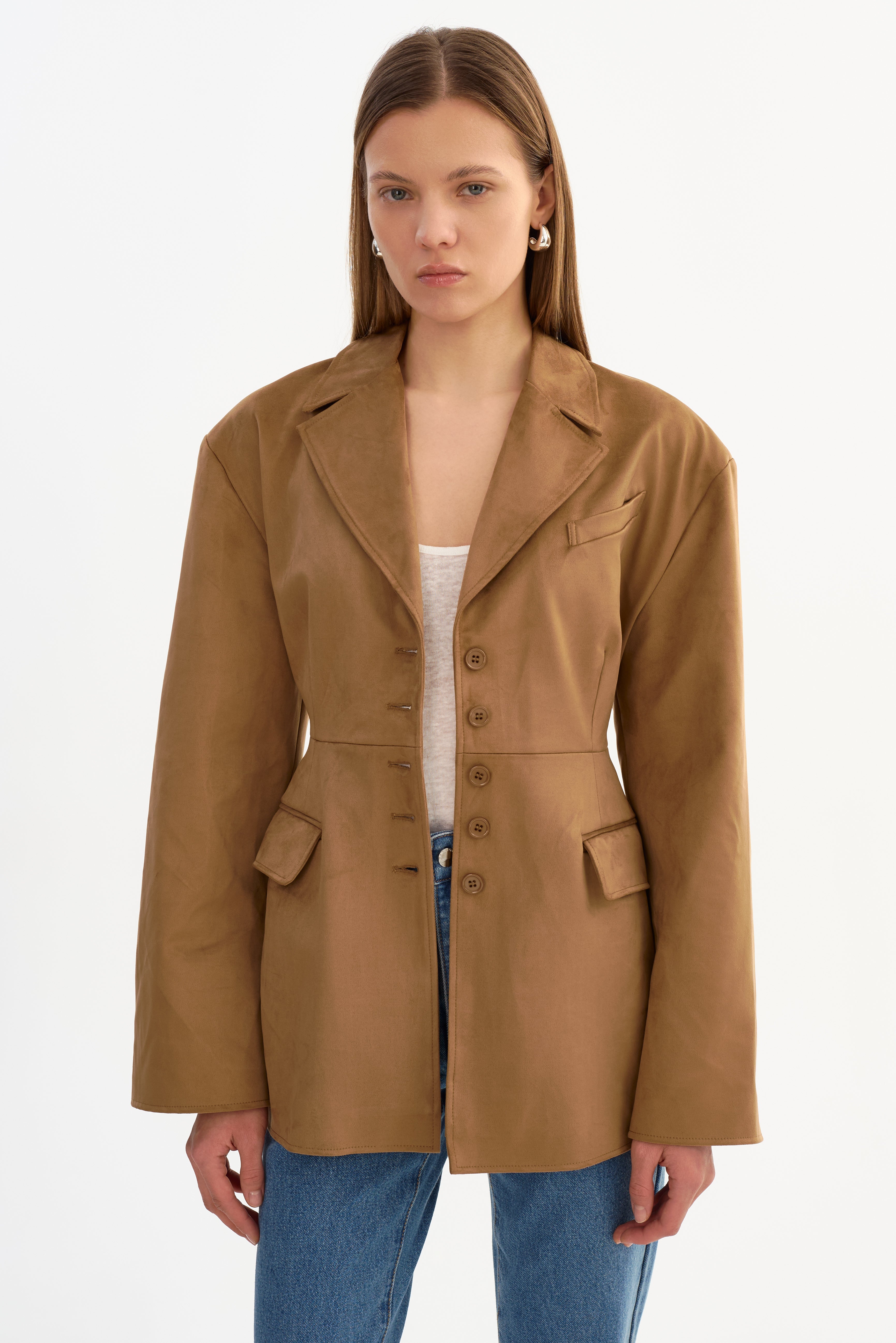 MOLLY | Faux Suede Blazer