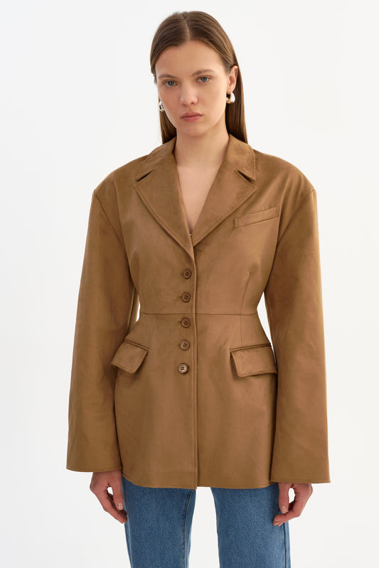 MOLLY | Faux Suede Blazer