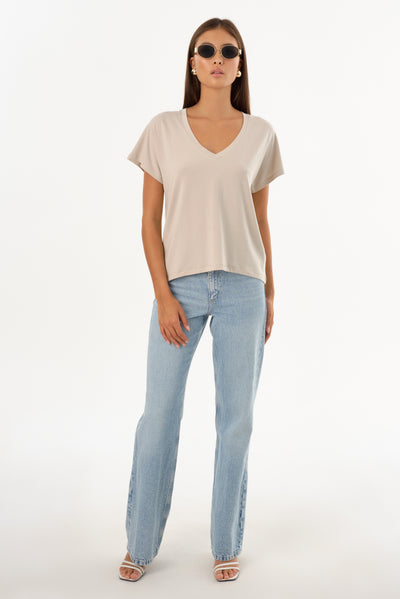 NEREA | Jersey V Neck Tee