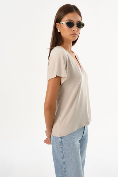 NEREA | Jersey V Neck Tee