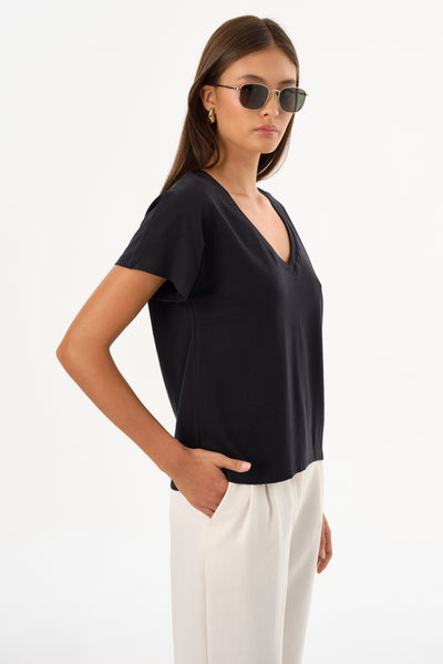 NEREA | Jersey V Neck Tee