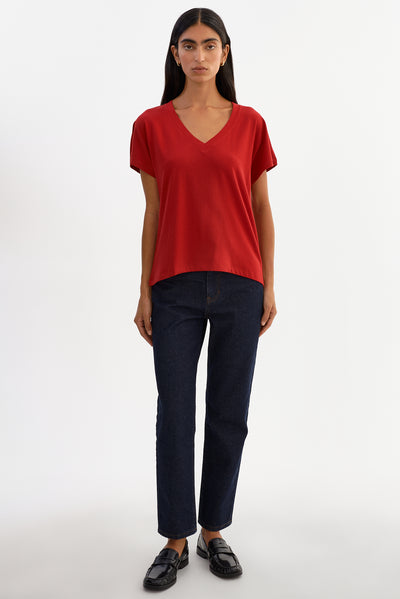 NEREA | Jersey V Neck Tee