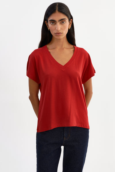 NEREA | Jersey V Neck Tee