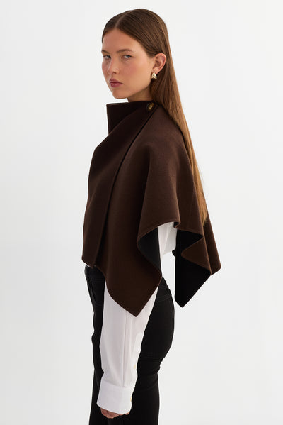 NEZRA | Reversible Wool Cape