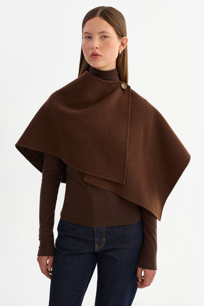 NEZRA | Reversible Wool Cape