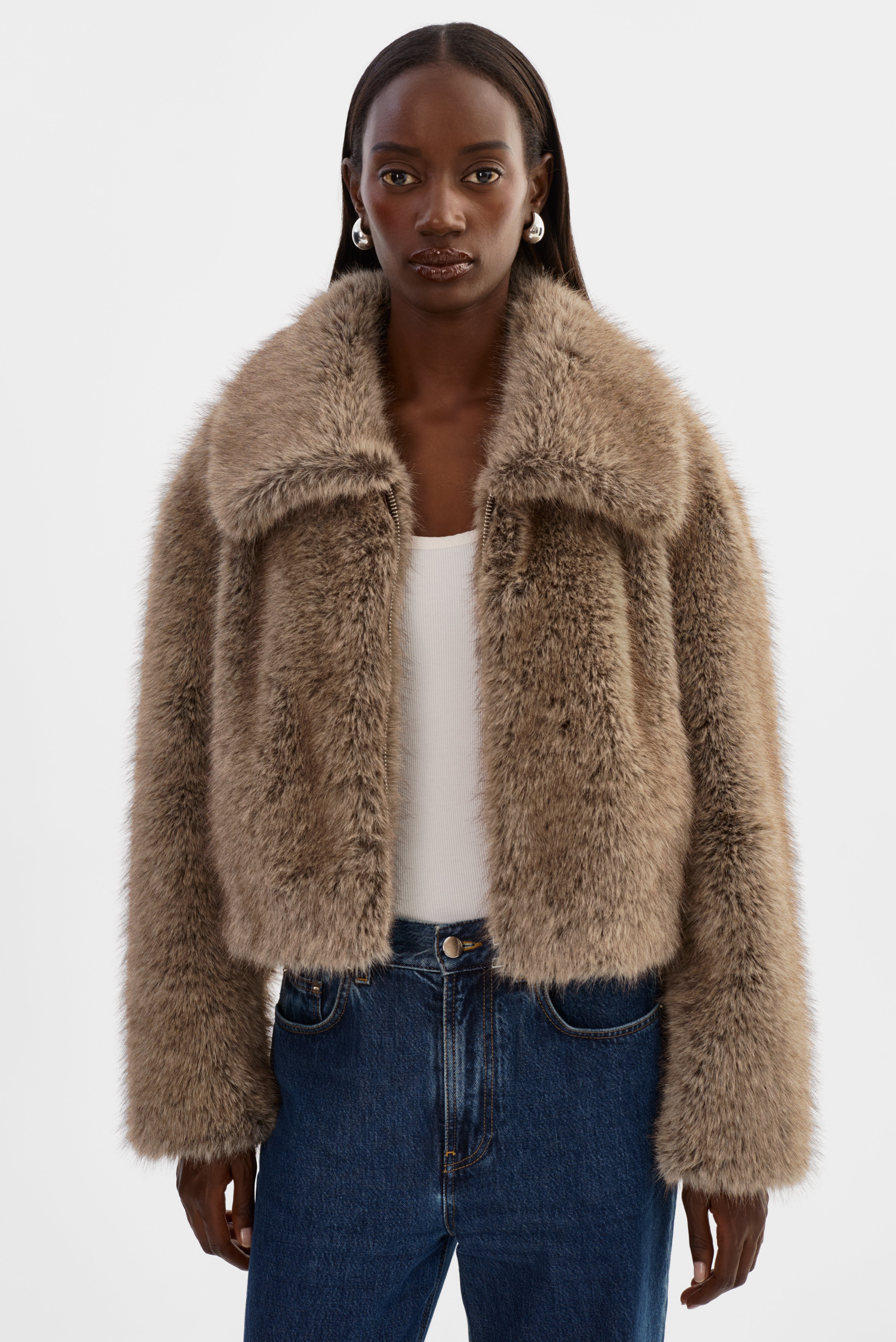 NOVA | Manteau en fausse fourrure