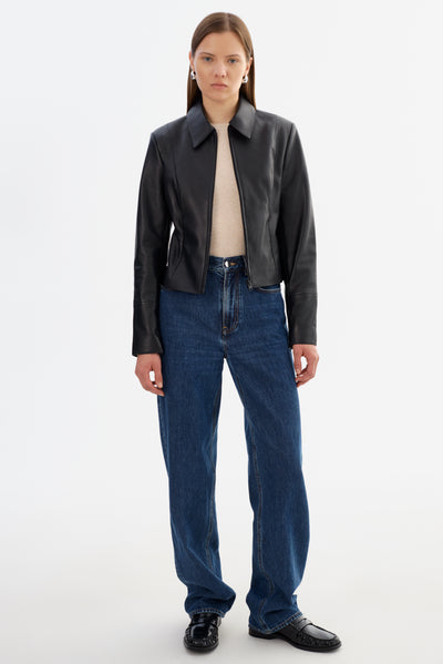 OCEANA | Fitted Leather Jacket