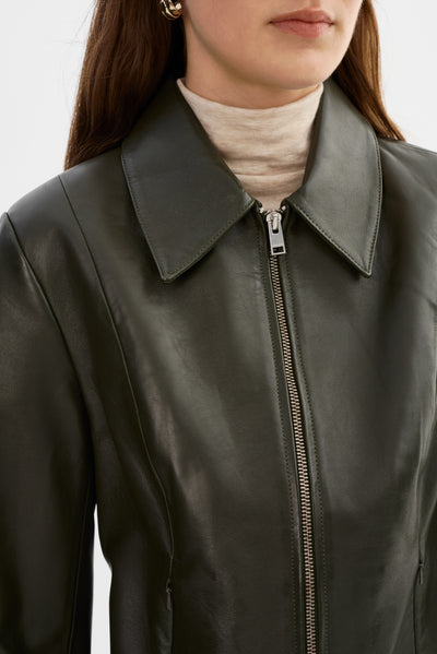 OCEANA | Fitted Leather Jacket