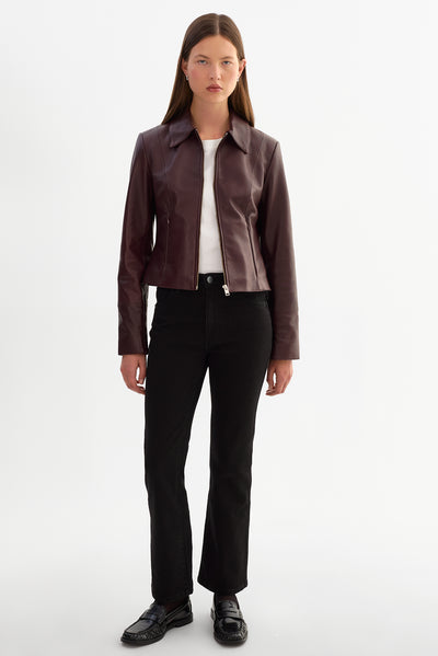 OCEANA | Fitted Leather Jacket