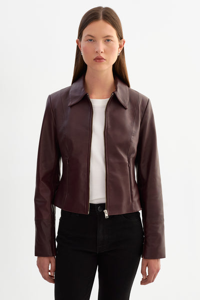 OCEANA | Fitted Leather Jacket