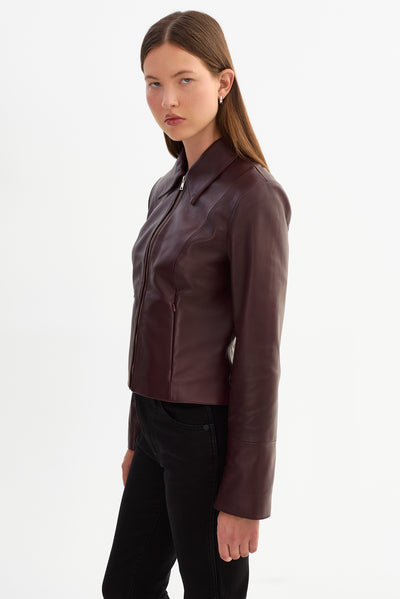 OCEANA | Fitted Leather Jacket