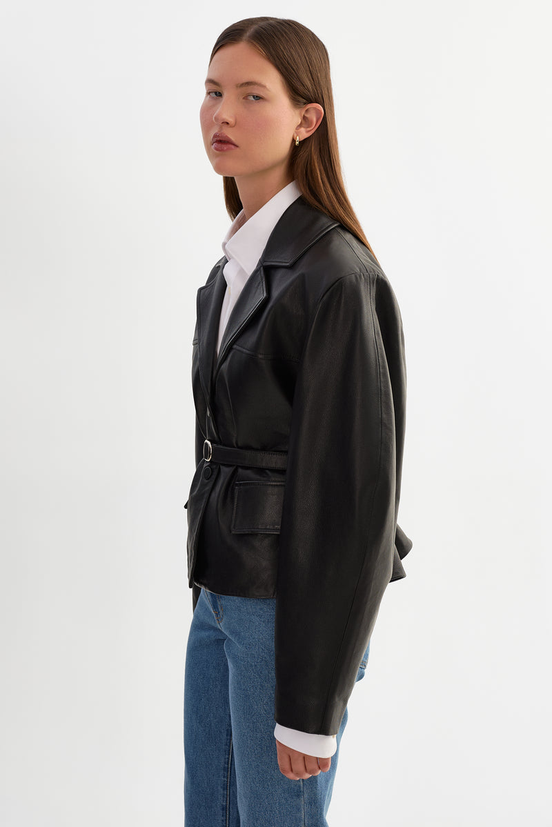 Pearl Leather Jacket