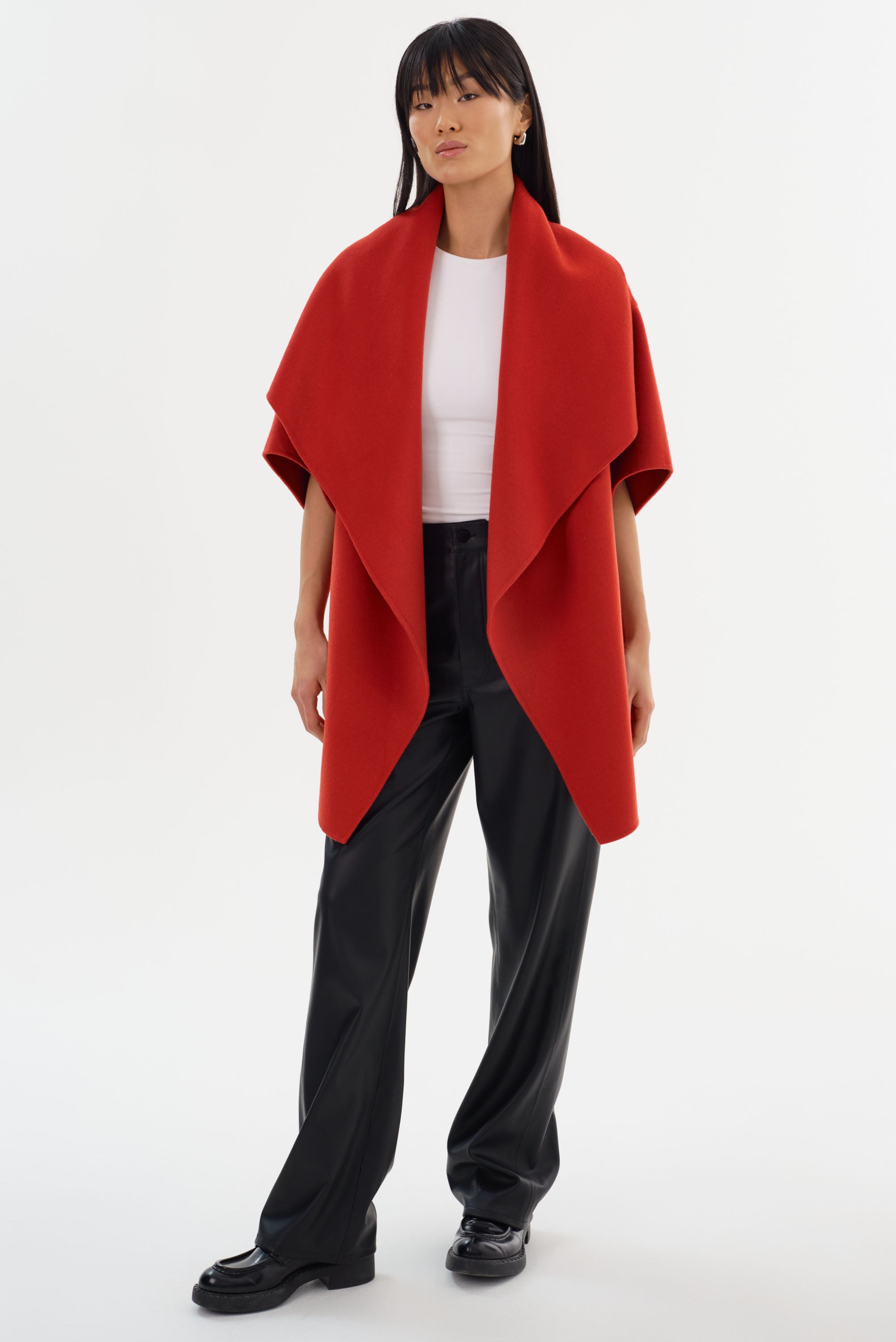 PÉNÉLOPE | Manteau en laine double face 