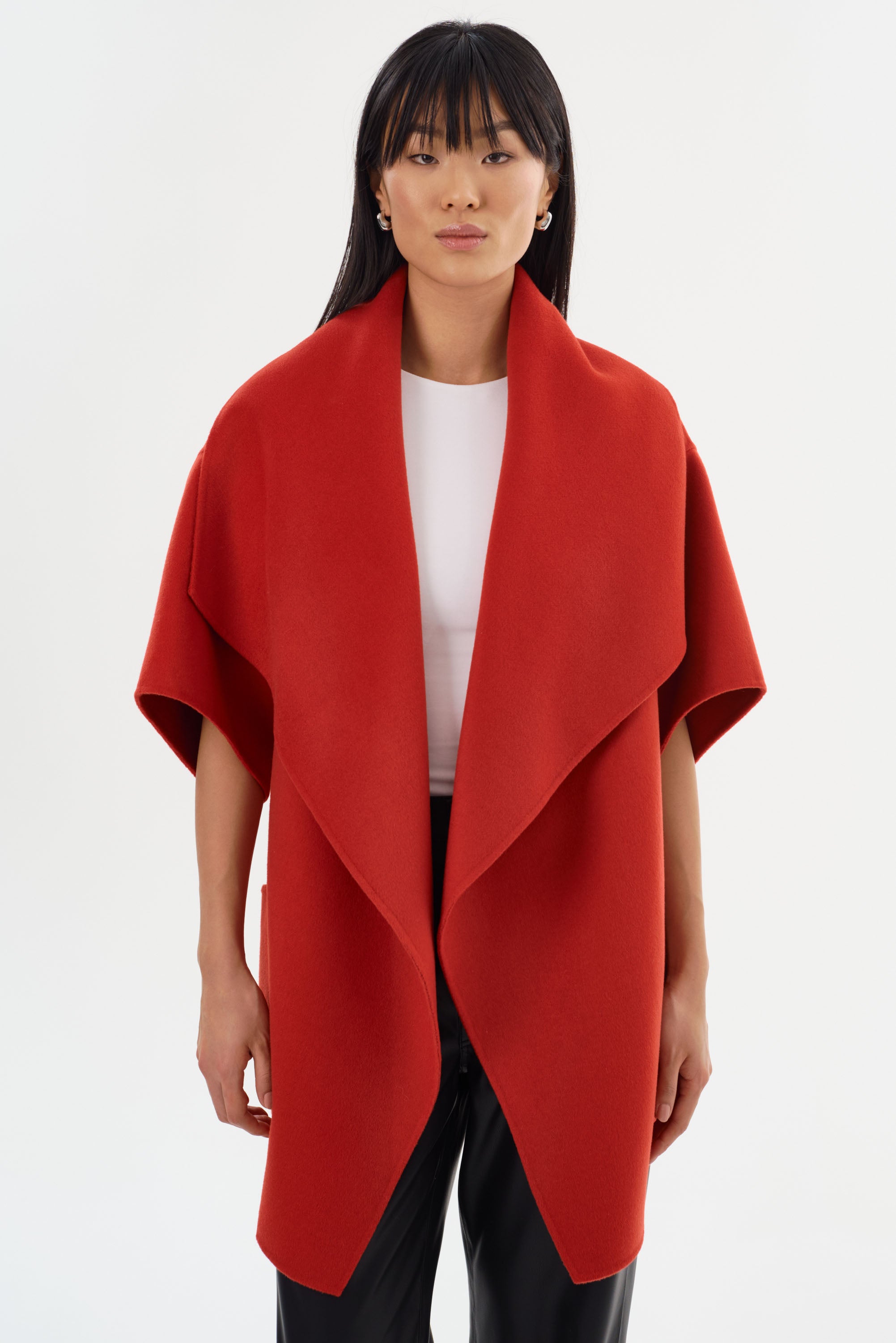 PÉNÉLOPE | Manteau en laine double face 