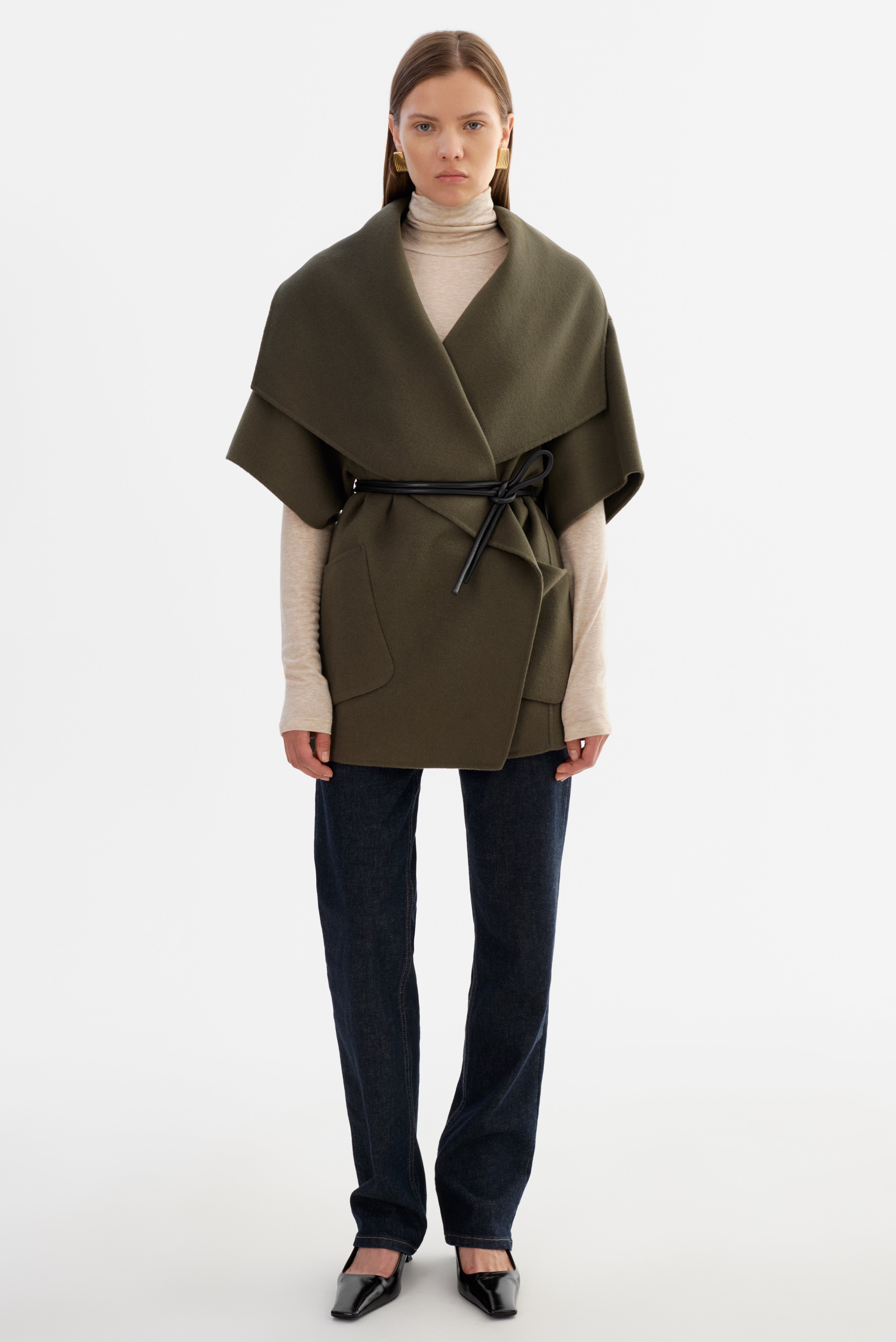 PÉNÉLOPE | Manteau en laine double face 