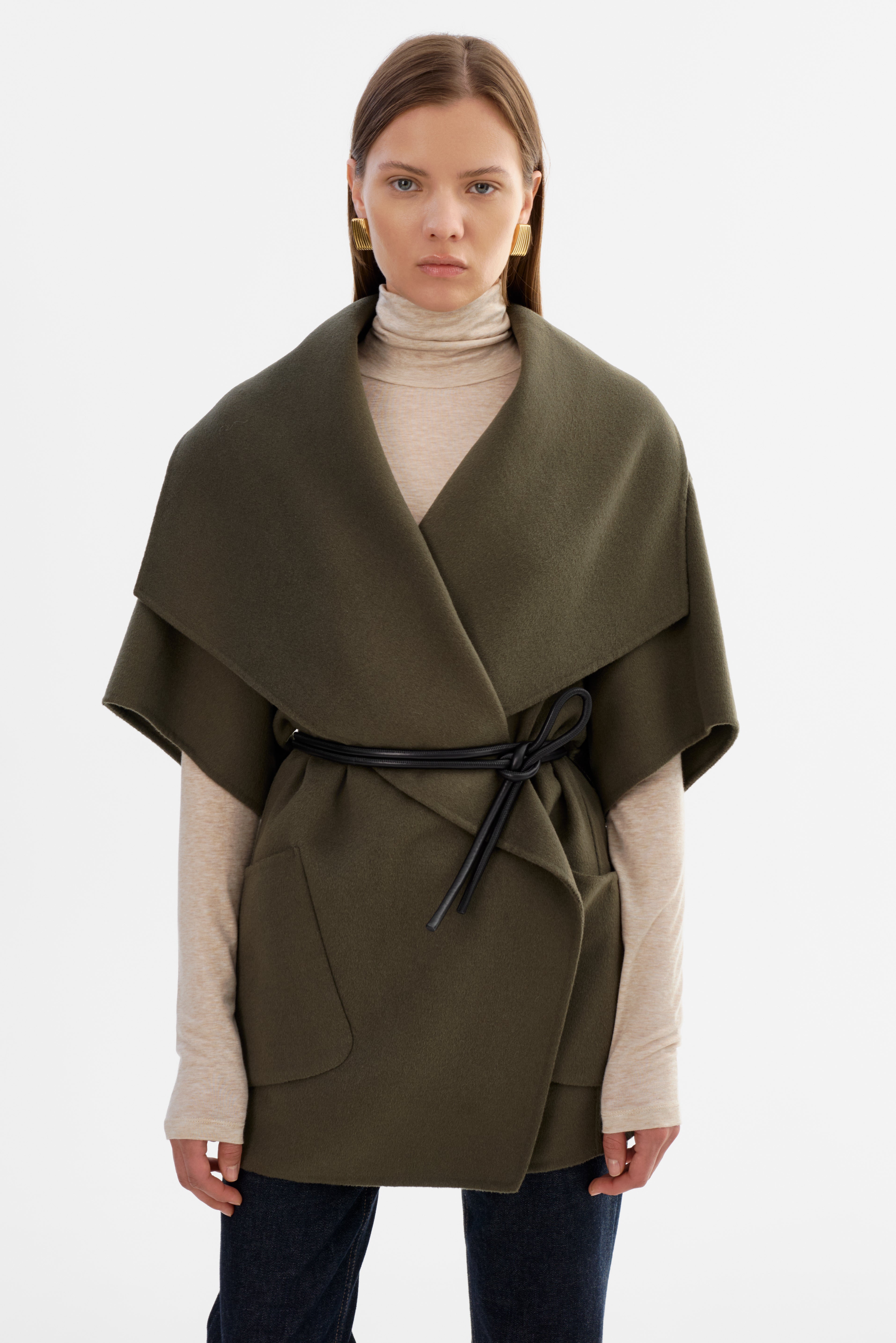 PÉNÉLOPE | Manteau en laine double face 