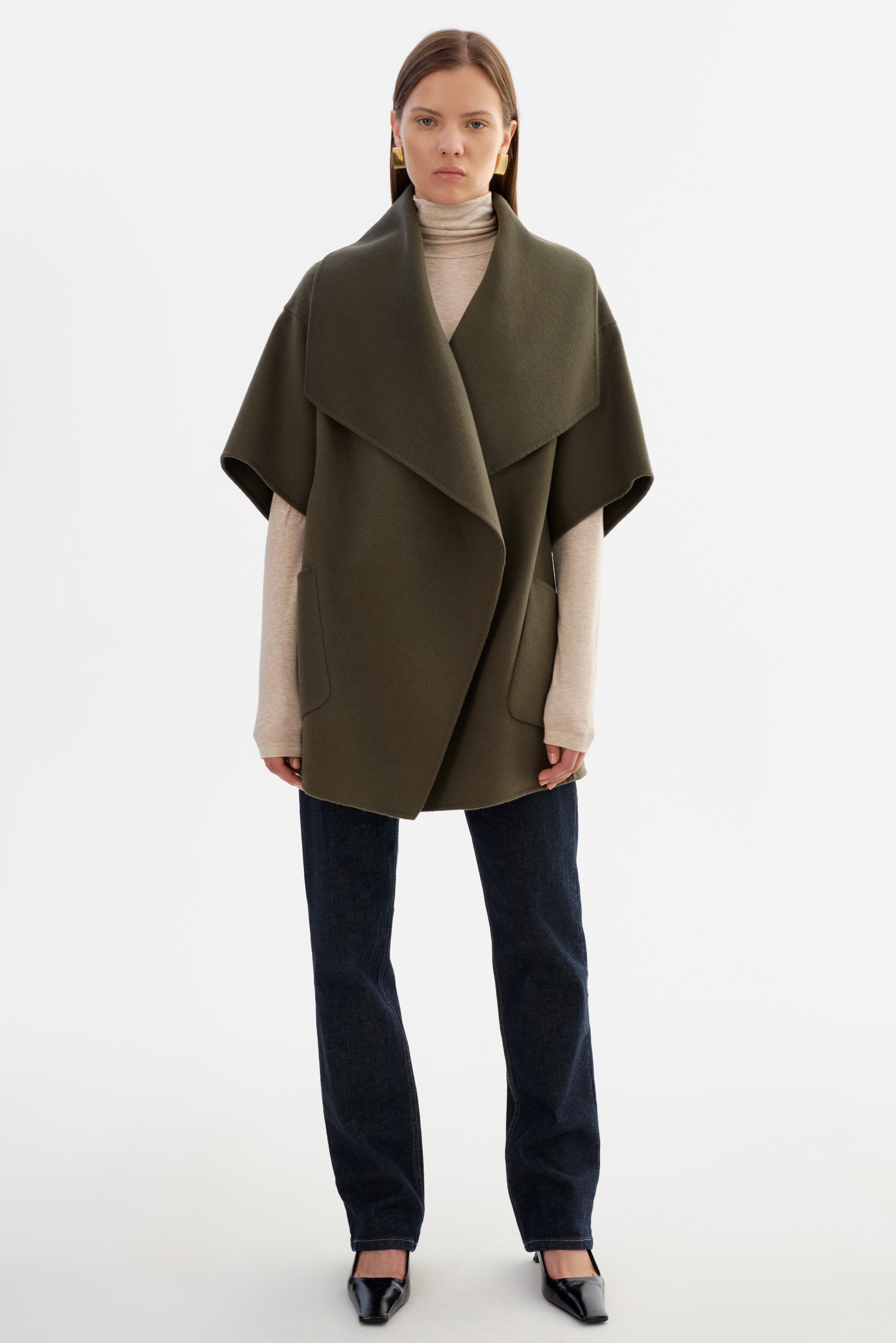 PÉNÉLOPE | Manteau en laine double face 