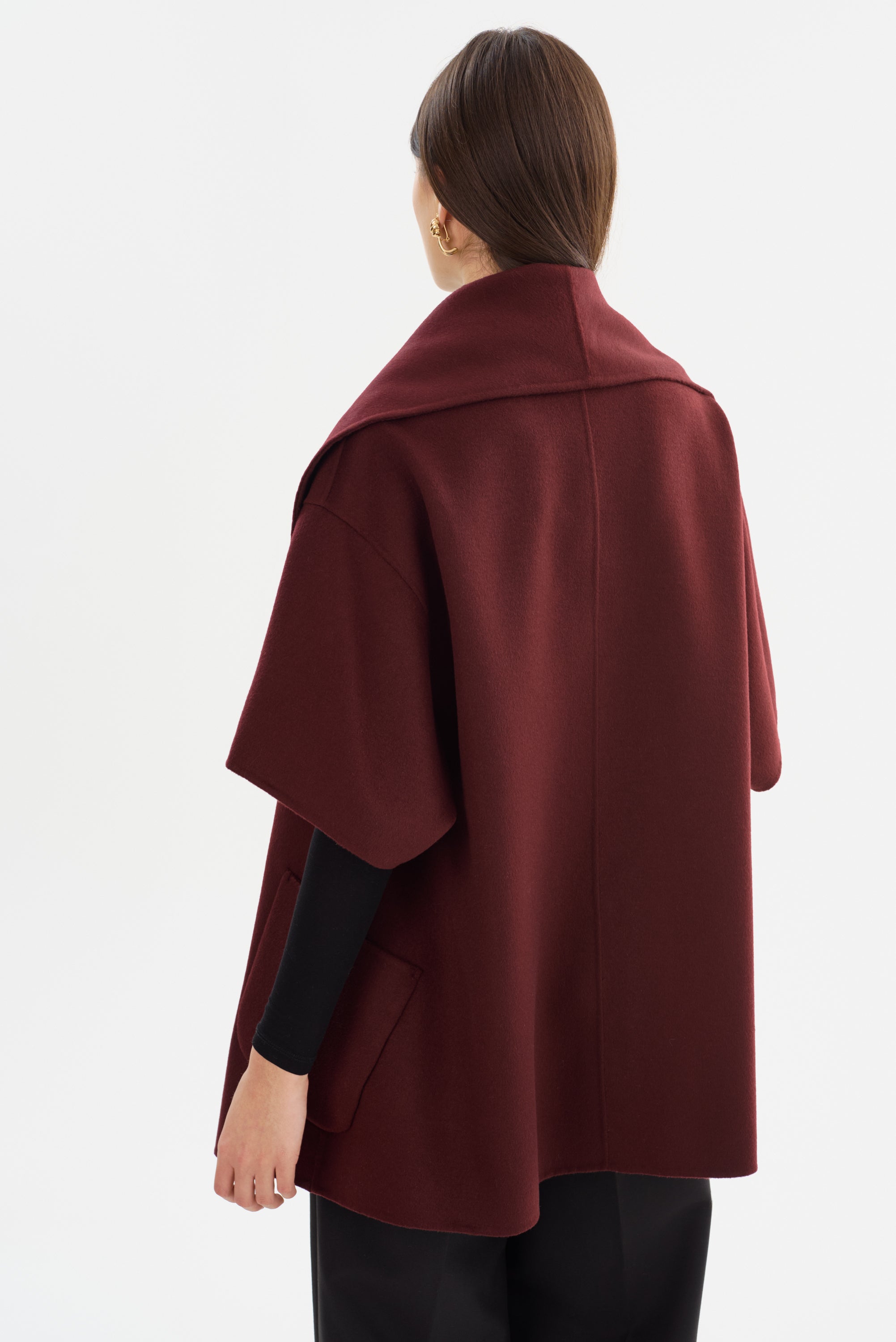 PÉNÉLOPE | Manteau en laine double face 