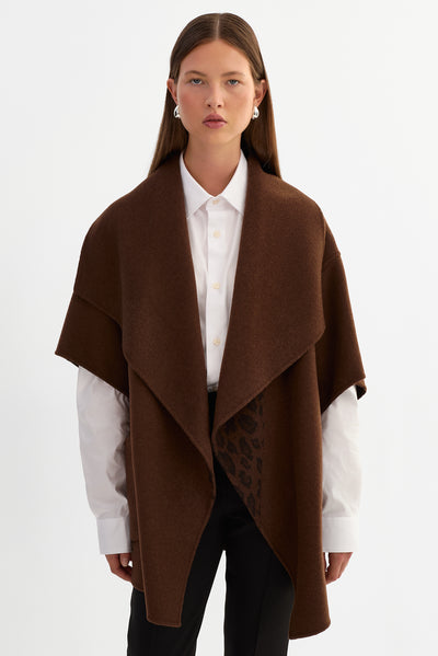 PENELOPE R | Reversible Double Face Wool Coat