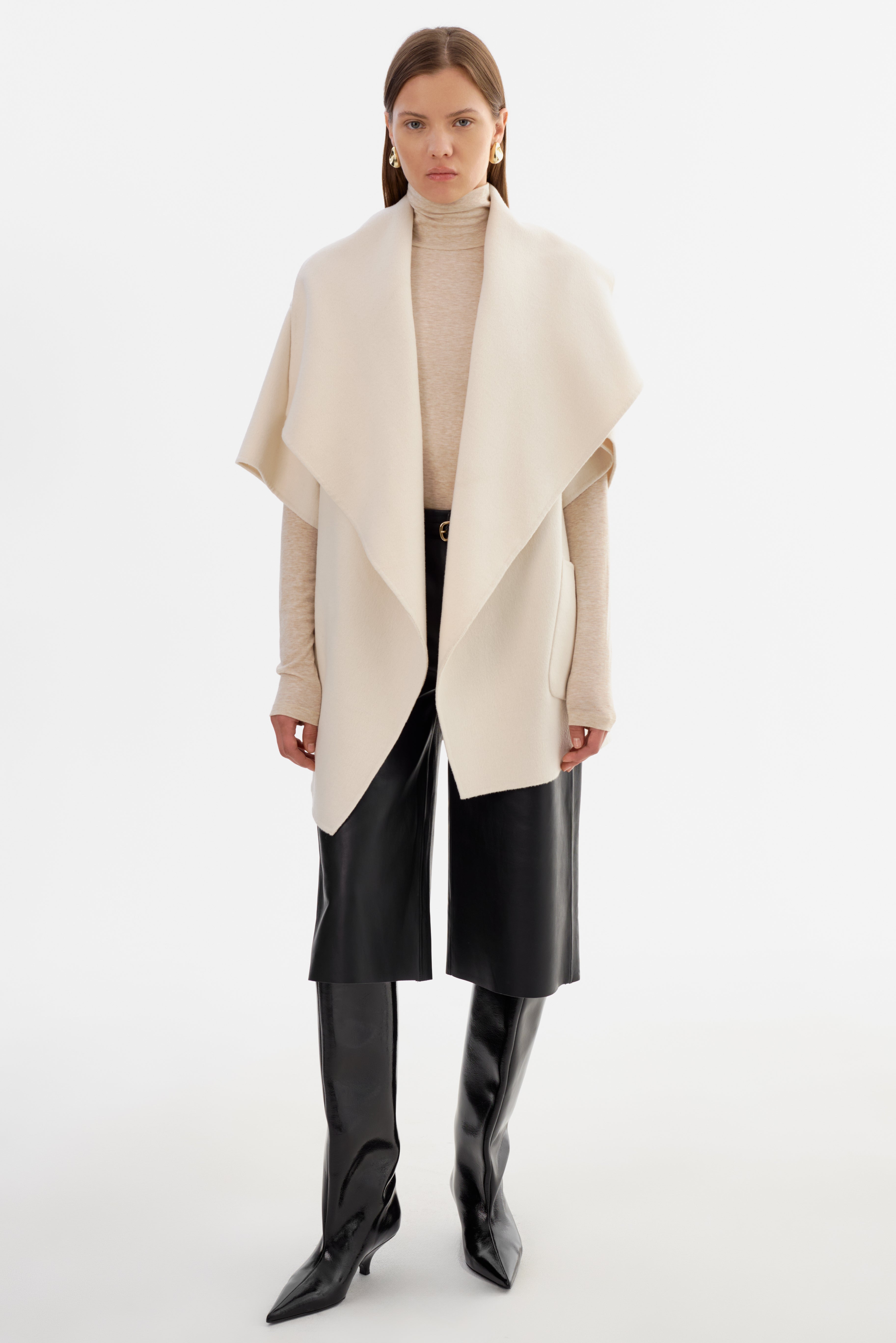PÉNÉLOPE | Manteau en laine double face 