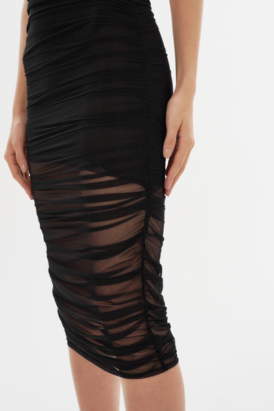 POLINA | Mesh Midi Skirt
