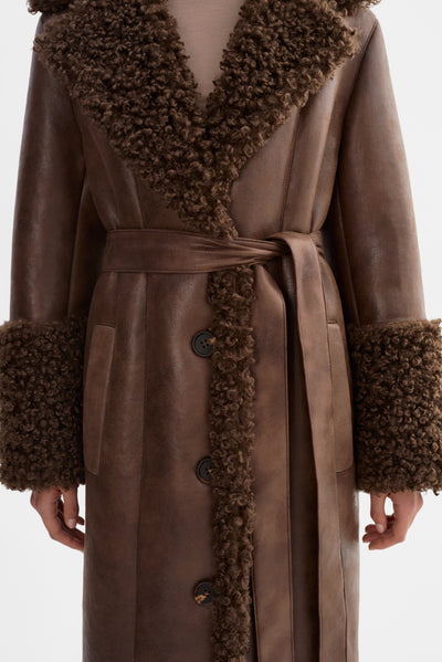 POLLY | Mixed Media Maxi Coat