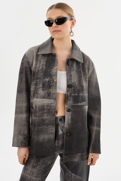 PRESLEY | Leather Shacket