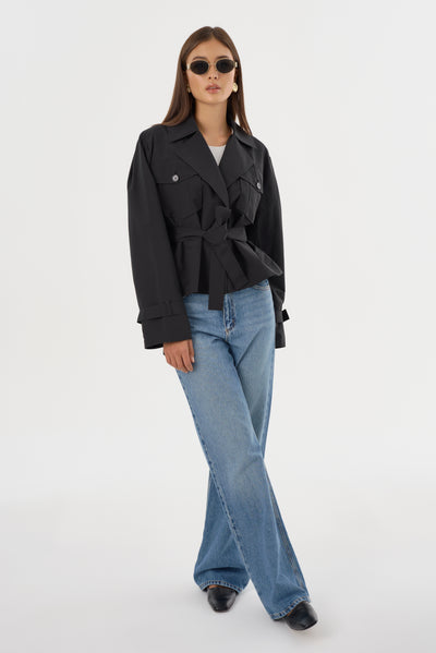 QUINN | Cropped Trench Coat