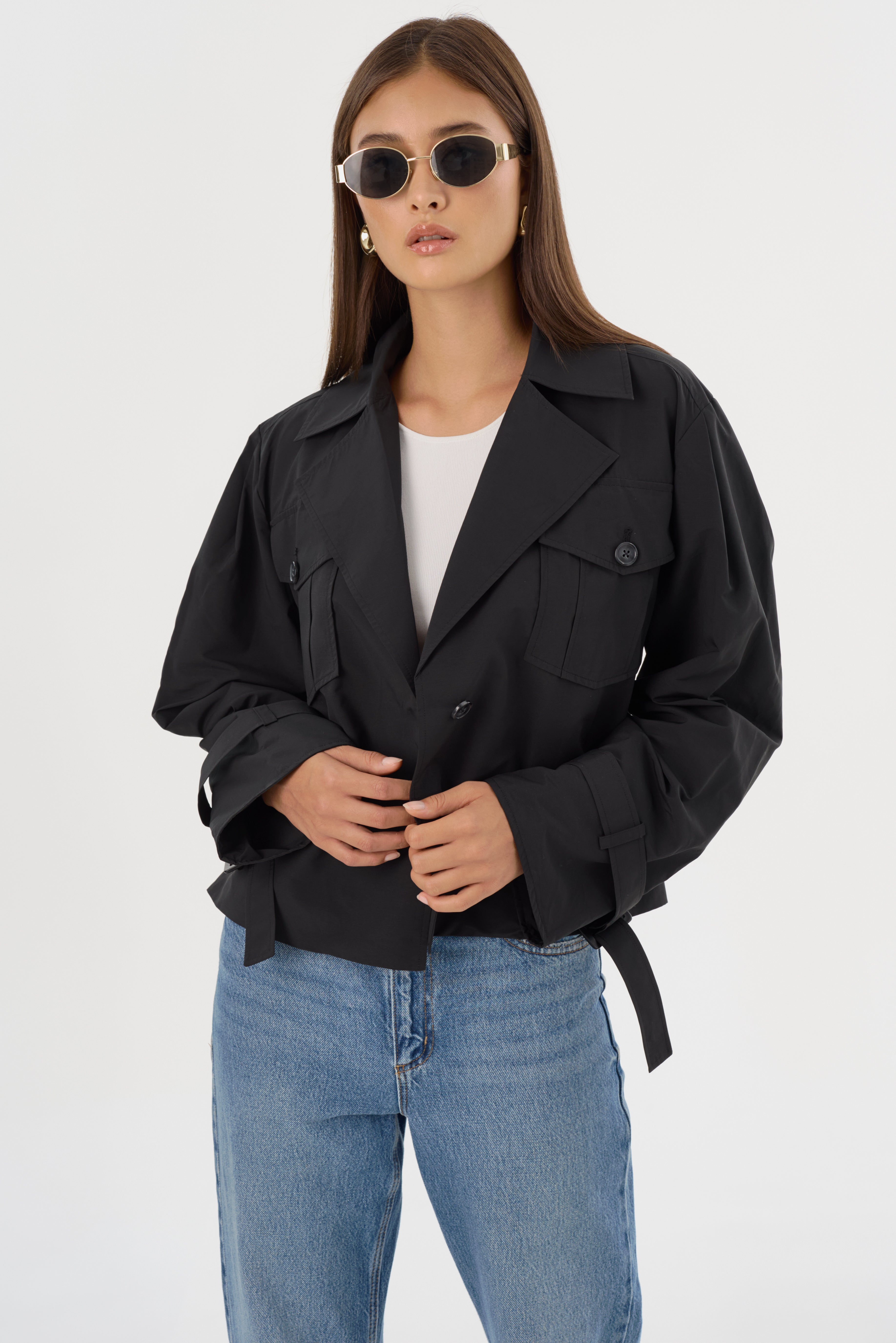 QUINN | Cropped Trench Coat