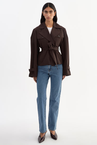 QUINN | Cropped Trench Coat
