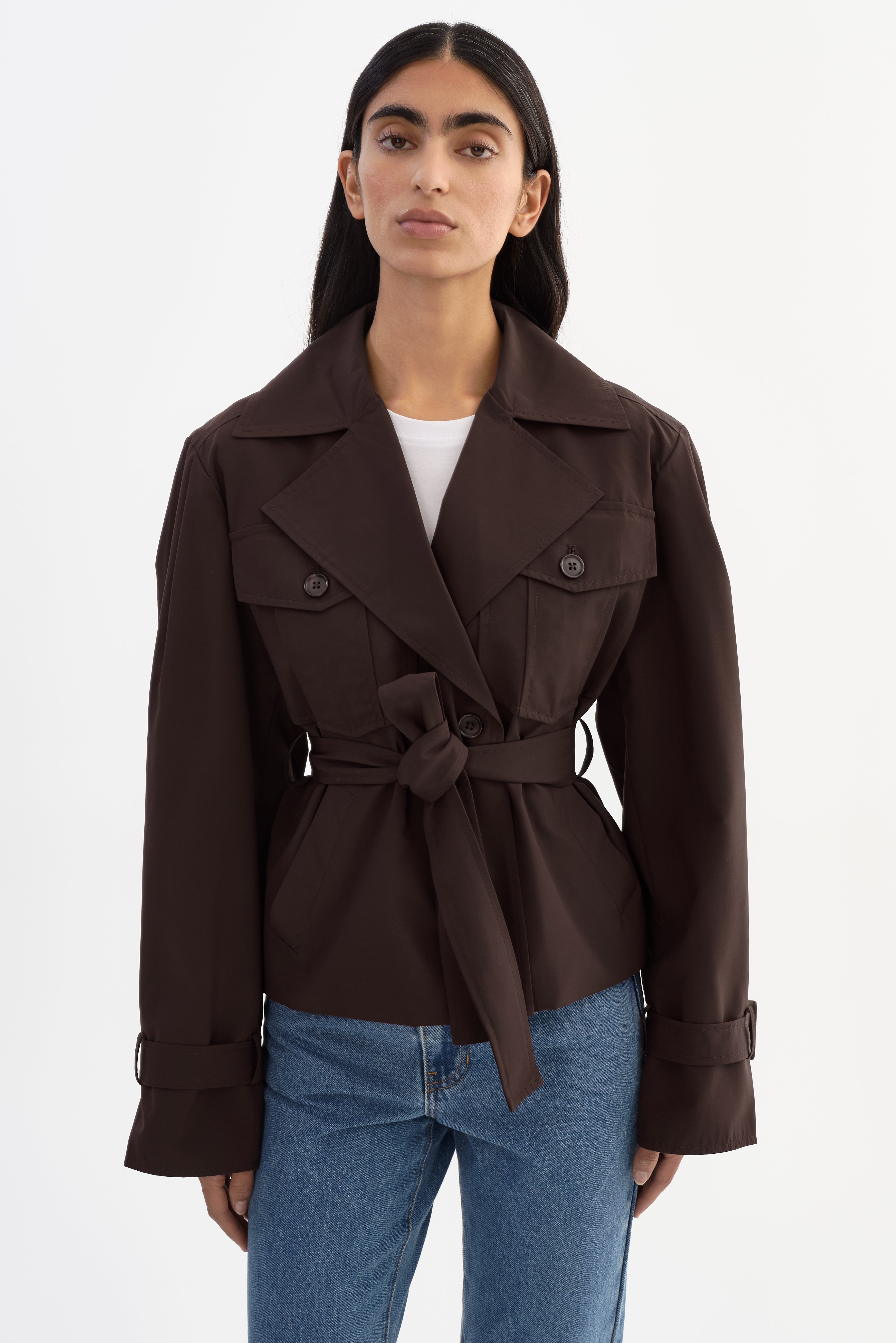 QUINN | Cropped Trench Coat