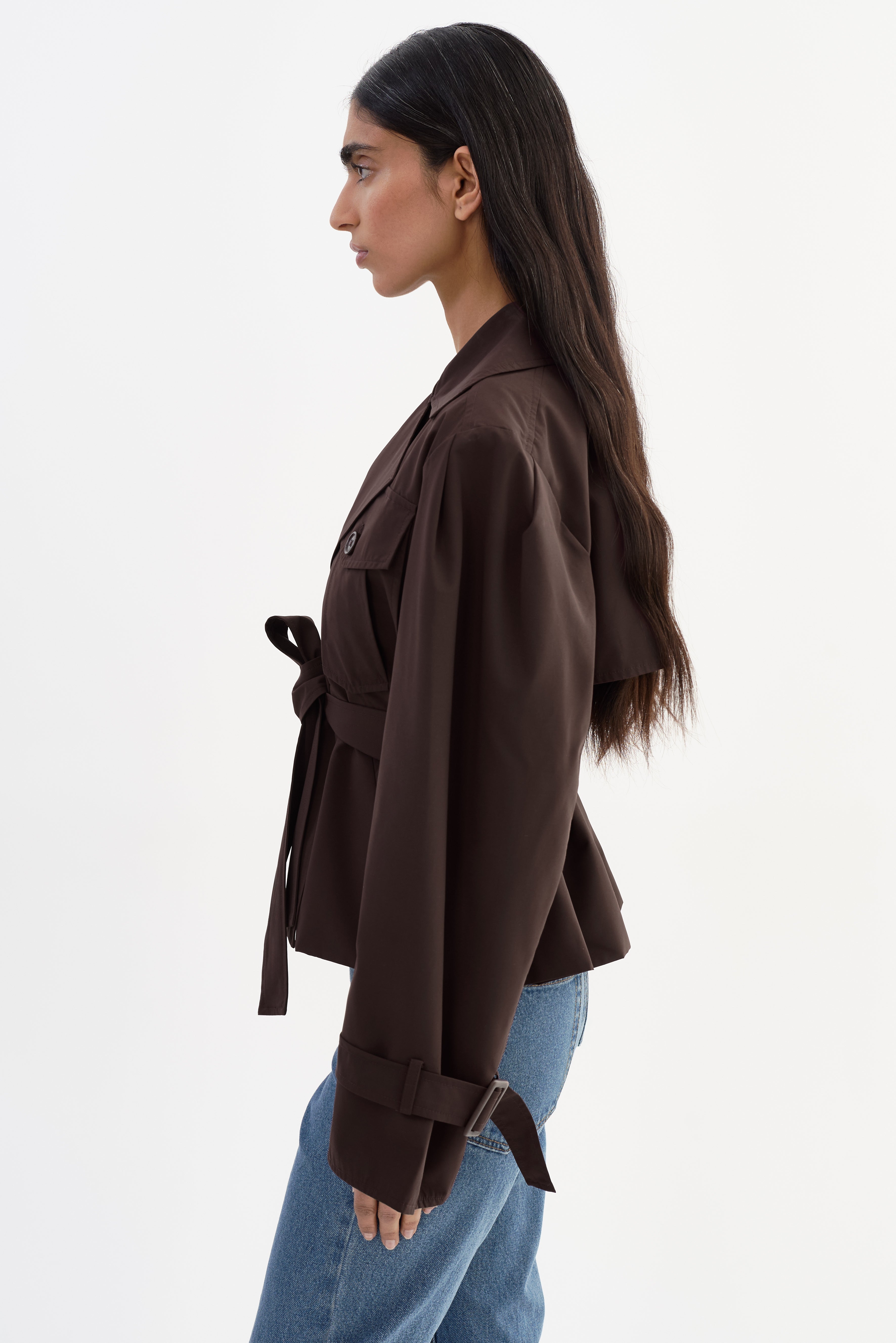 QUINN | Cropped Trench Coat